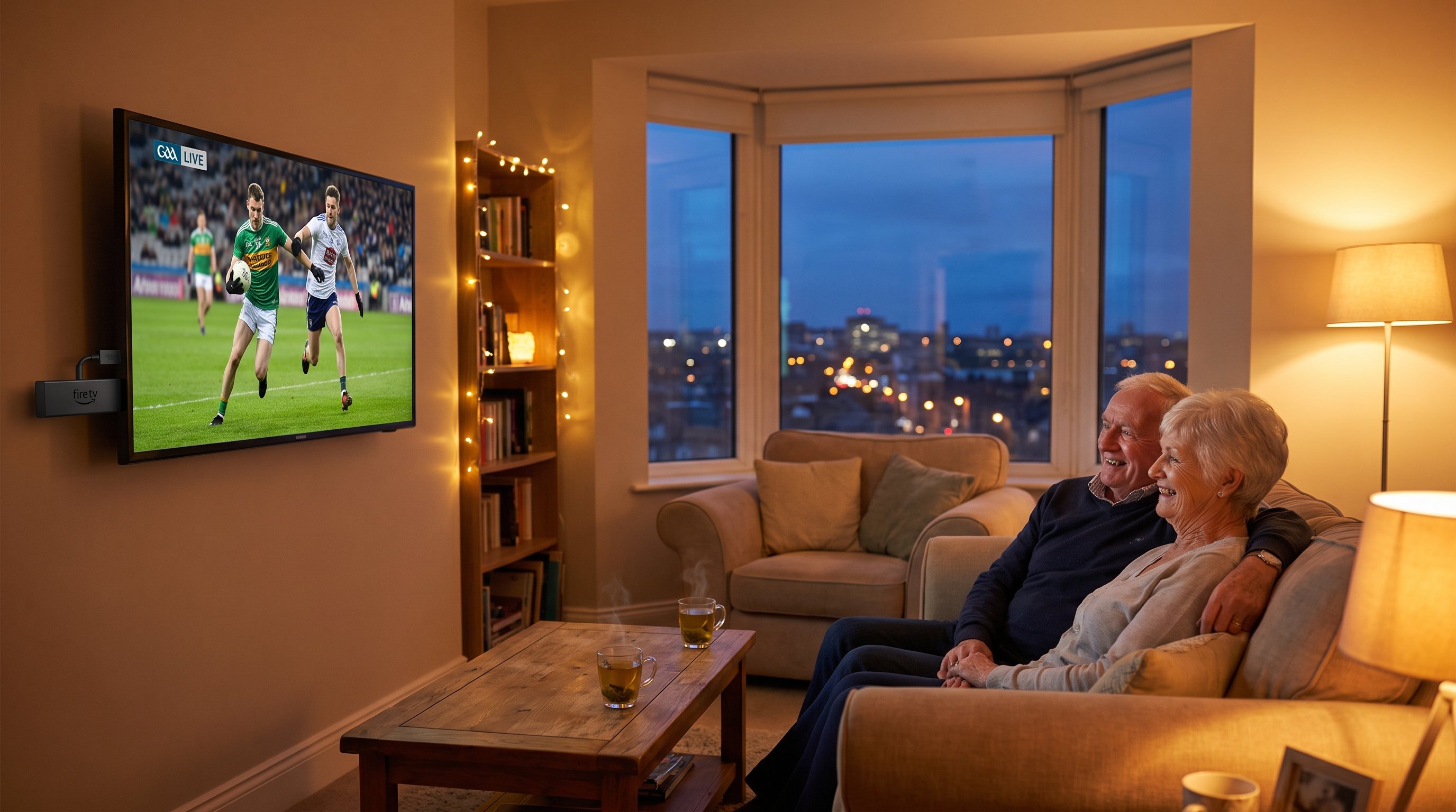 Irish household streaming live TV with IPTV Ireland Subscription